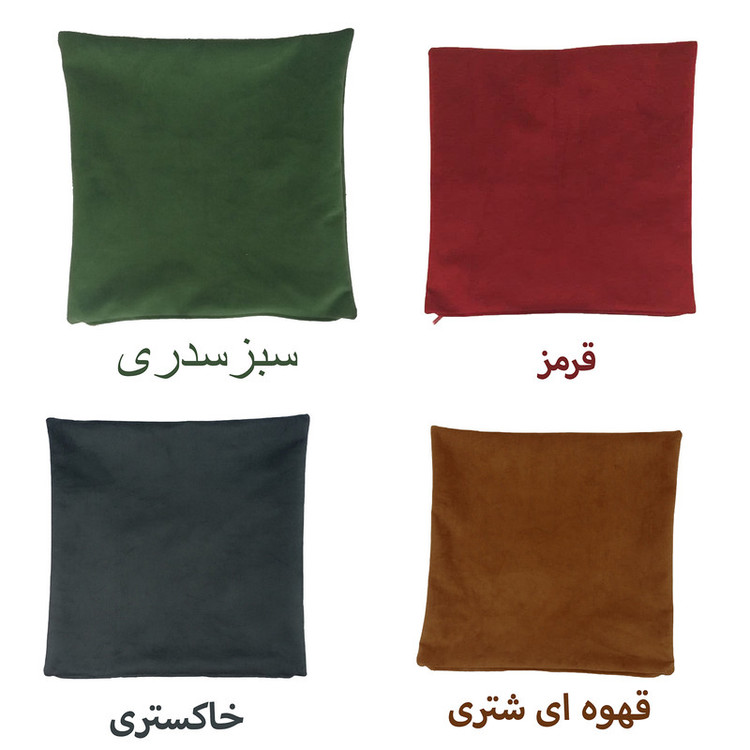 کاور کوسن طرح دار جنس مخمل سایز ۴۰در ۴۰ مجموعه 3عددی