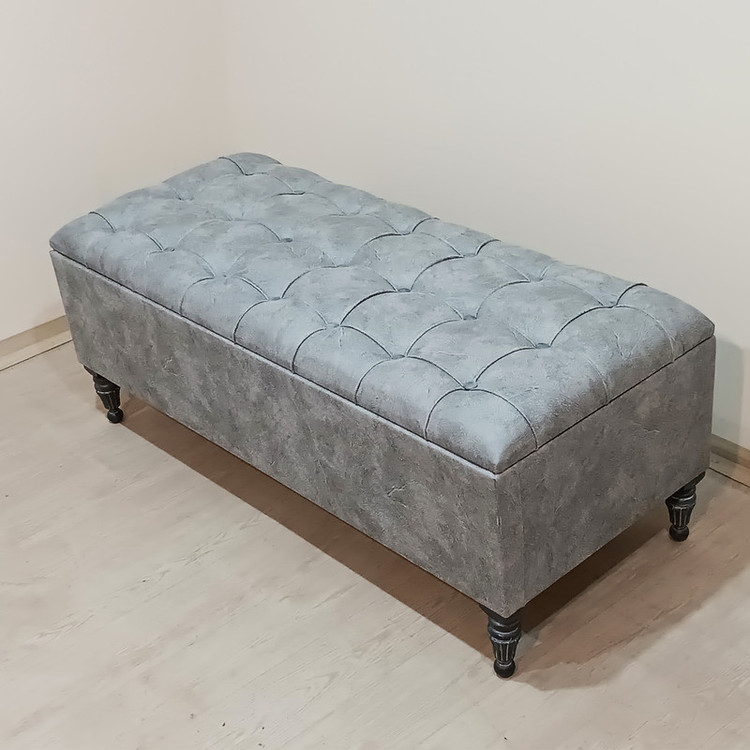 پاف مدل لمسه باکس دار جنس پارچه مخمل درجه یک