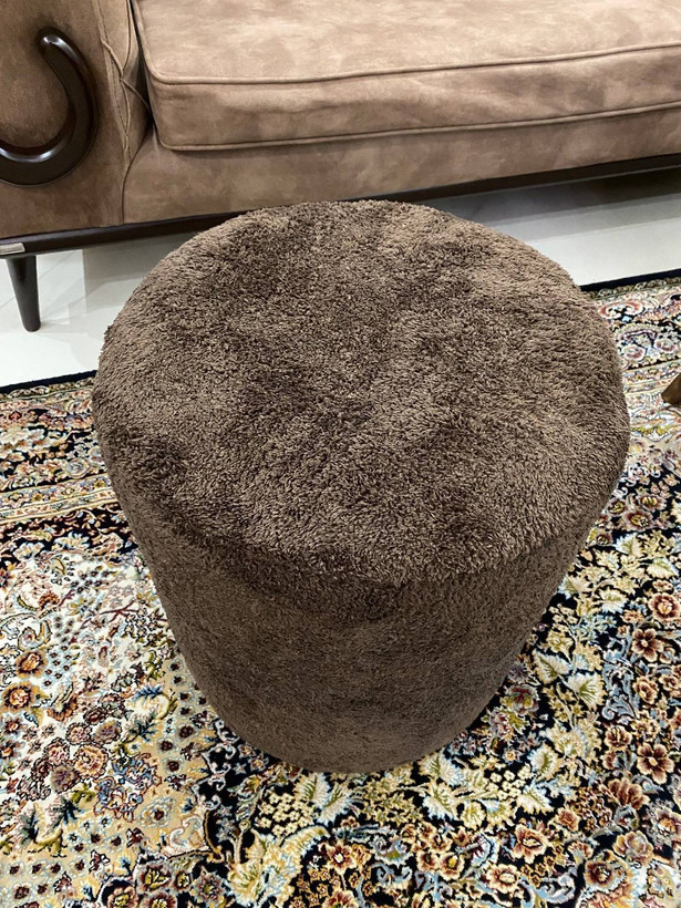 پاف گرد جنس پارچه تدی