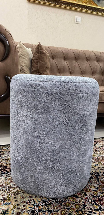 پاف گرد جنس پارچه تدی