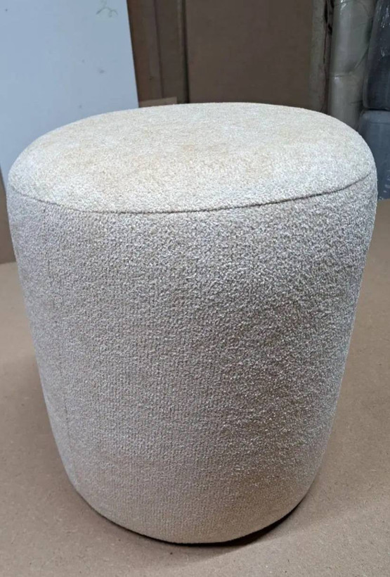 پاف گرد جنس پارچه تدی