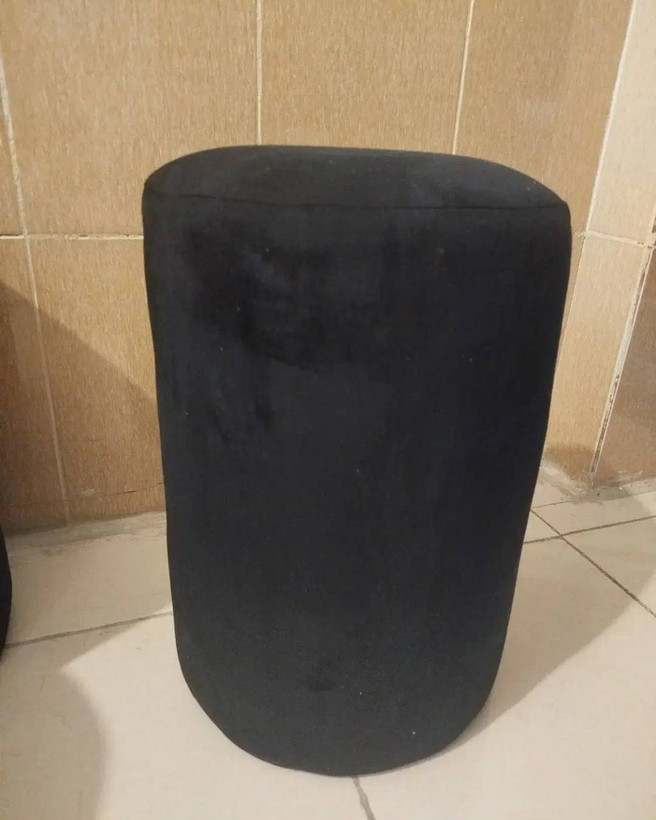 پاف گرد جنس پارچه مخمل درجه یک