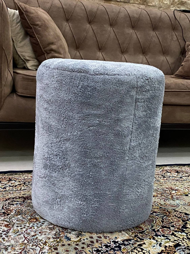 پاف گرد جنس پارچه تدی