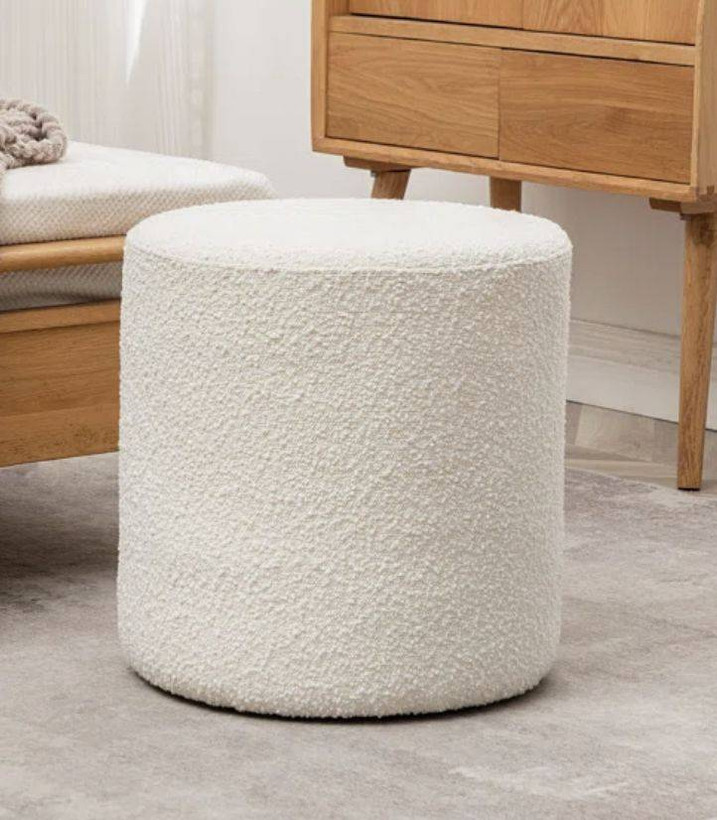پاف گرد جنس پارچه تدی
