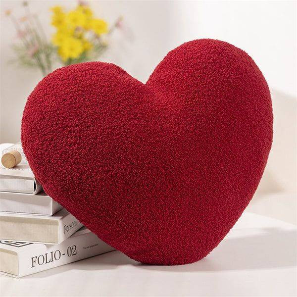 کوسن طرح قلب جنس پارچه تدی مجموعه ۳عددی