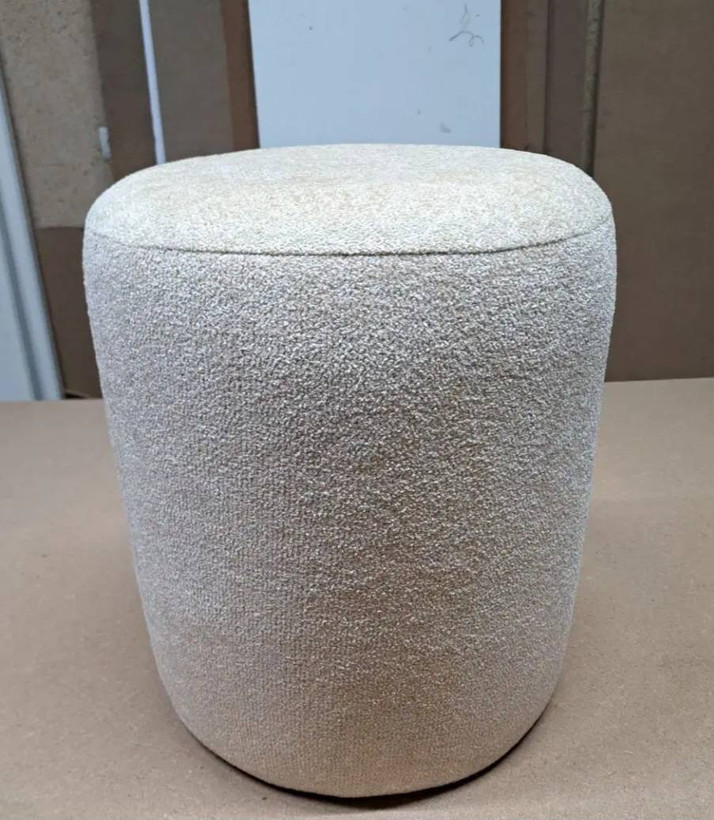 پاف استوانه ای جنس پارچه تدی